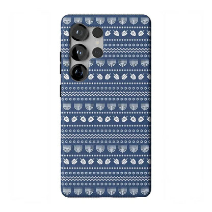 Light the Night | Hannukah Case Phone Case Casetry Essential + MagSafe® Galaxy S25 Ultra