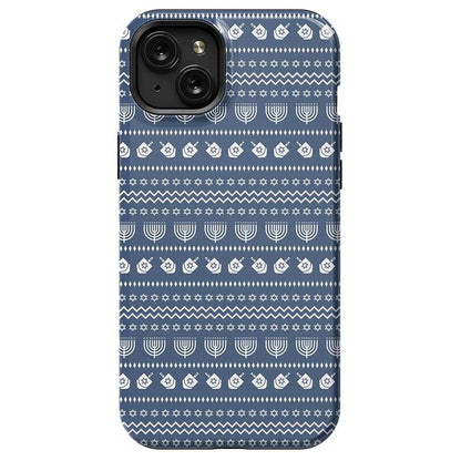Light the Night | Hannukah Case Phone Case Casetry Essential + MagSafe® iPhone 15 Plus