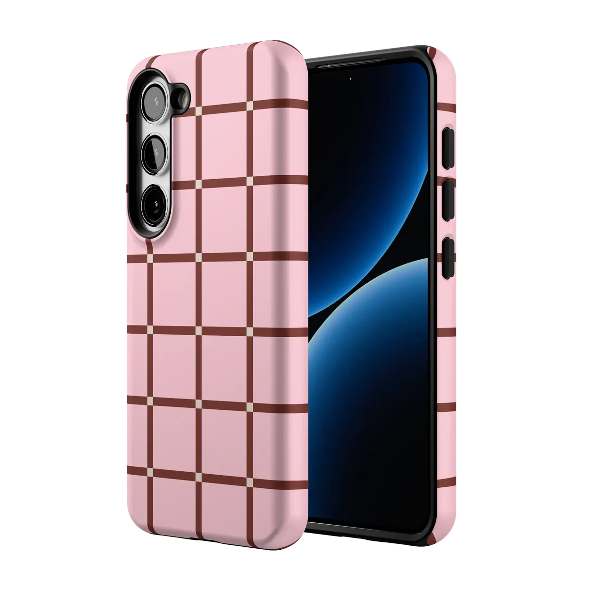 Uptown Gridlock | Pink Checkerboard Case