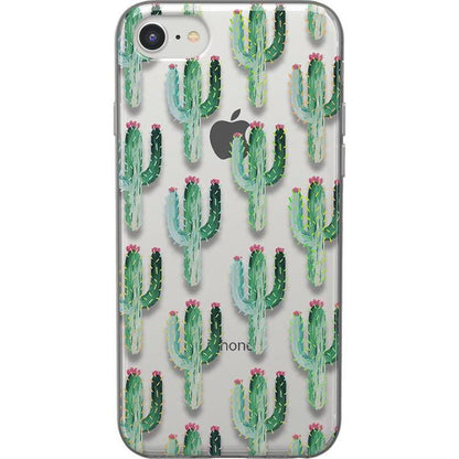 Lookin' Sharp | Cactus Patterned Clear Floral Case iPhone Case get.casely Classic iPhone 6/7/8