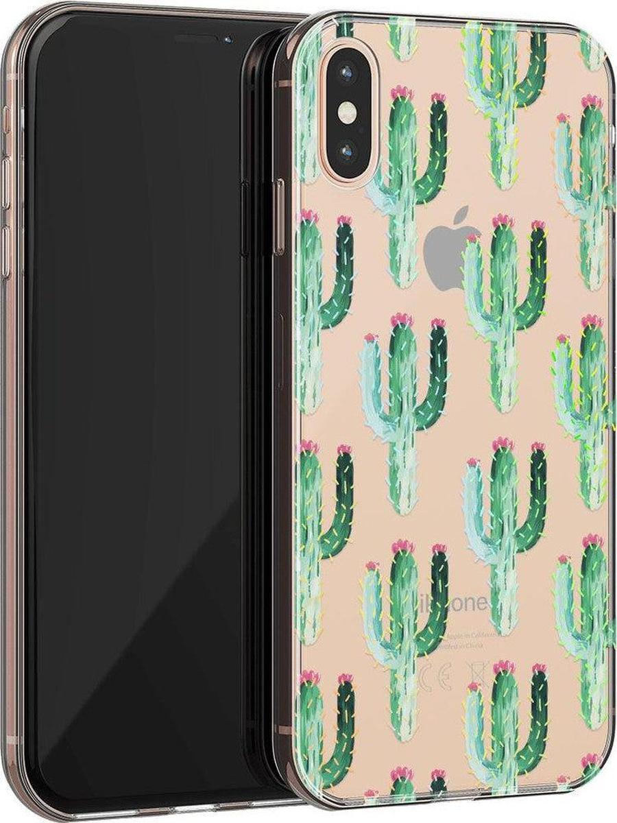 Lookin' Sharp | Cactus Patterned Clear Floral Case iPhone Case get.casely