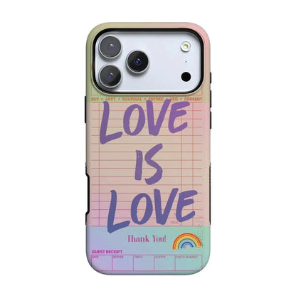 Love is Love | Guest Check Pride Case Phone Case Casetry Bold Flex + MagSafe® iPhone 17 Pro