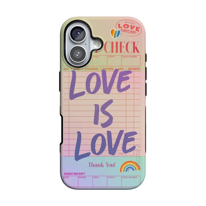 Love is Love | Guest Check Pride Case Phone Case Casetry Bold Flex + MagSafe® iPhone 17