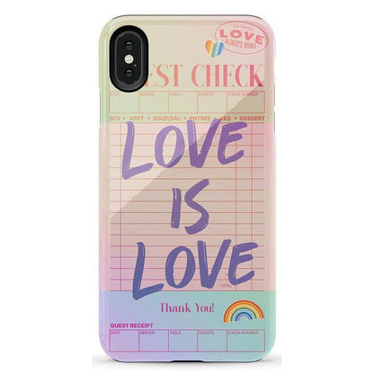 Love is Love | Guest Check Pride Case Phone Case Casetry Essential iPhone XS Max