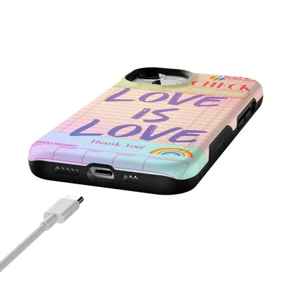 Love is Love | Guest Check Pride Case Phone Case Casetry