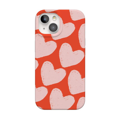 Love You More | Heart Doodle Case Phone Case Casetry Classic + MagSafe® iPhone 15