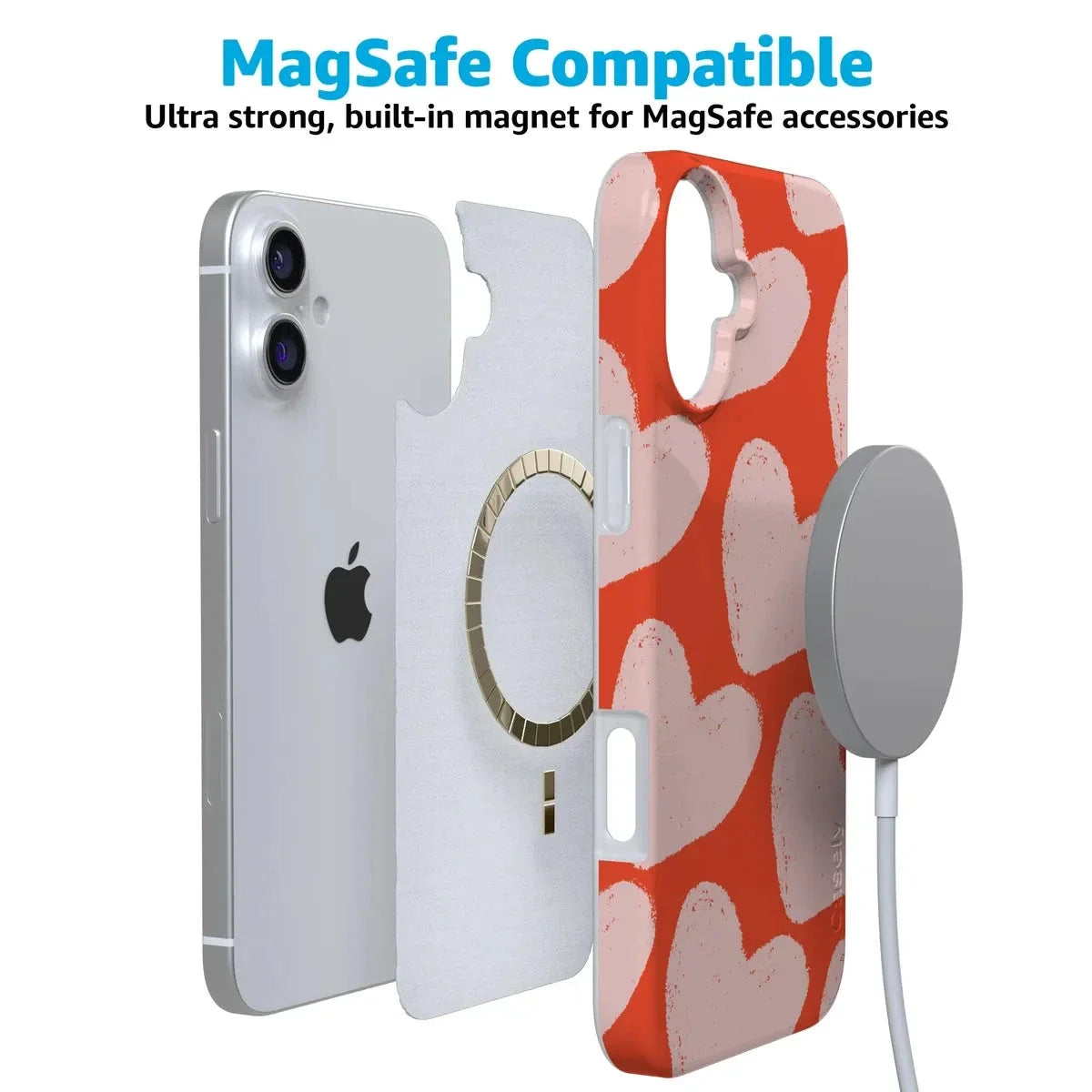 Love You More | Heart Doodle Case Phone Case Casetry
