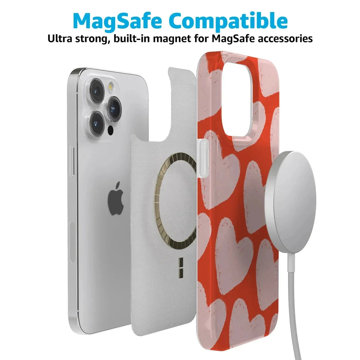Love You More | Heart Doodle Case Phone Case Casetry