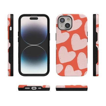 Love You More | Heart Doodle Case Phone Case Casetry