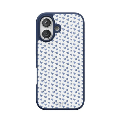 Lovebug | Blue Hearts Case Phone Case get.casely Align + MagSafe® iPhone 17