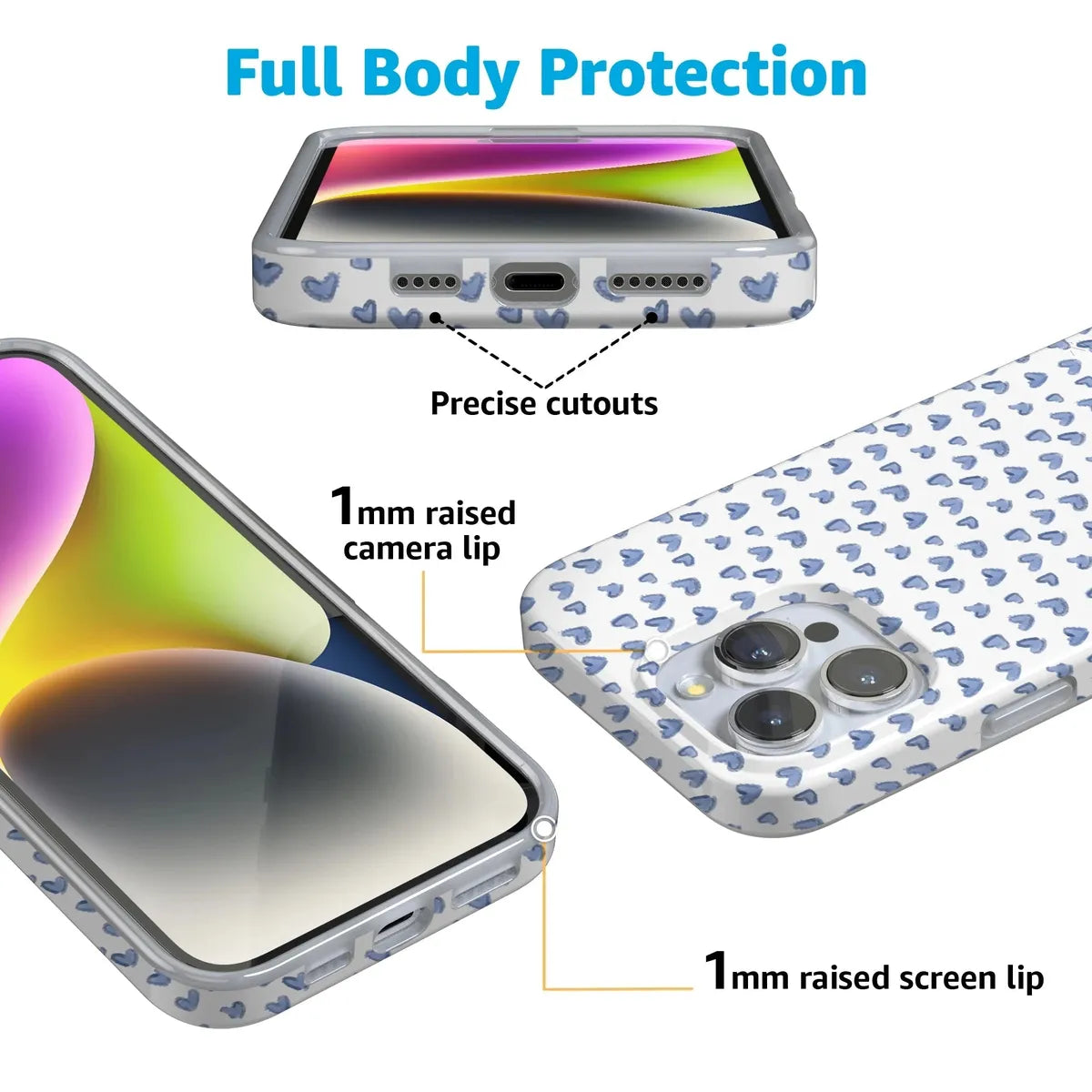 Lovebug | Blue Hearts Case Phone Case Casetry
