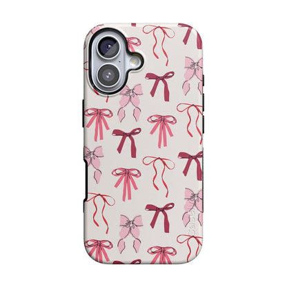 Lover Girlie | Pink Bows iPhone Case Phone Case Casetry Bold + MagSafe® iPhone 17