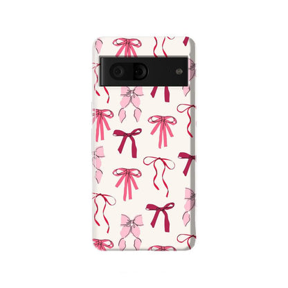 Lover Girlie | Pink Bows Case Phone Case Casetry Essential Google Pixel 7