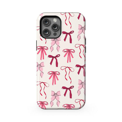 Lover Girlie | Pink Bows Case Phone Case Casetry Essential + MagSafe® iPhone 12 Pro Max