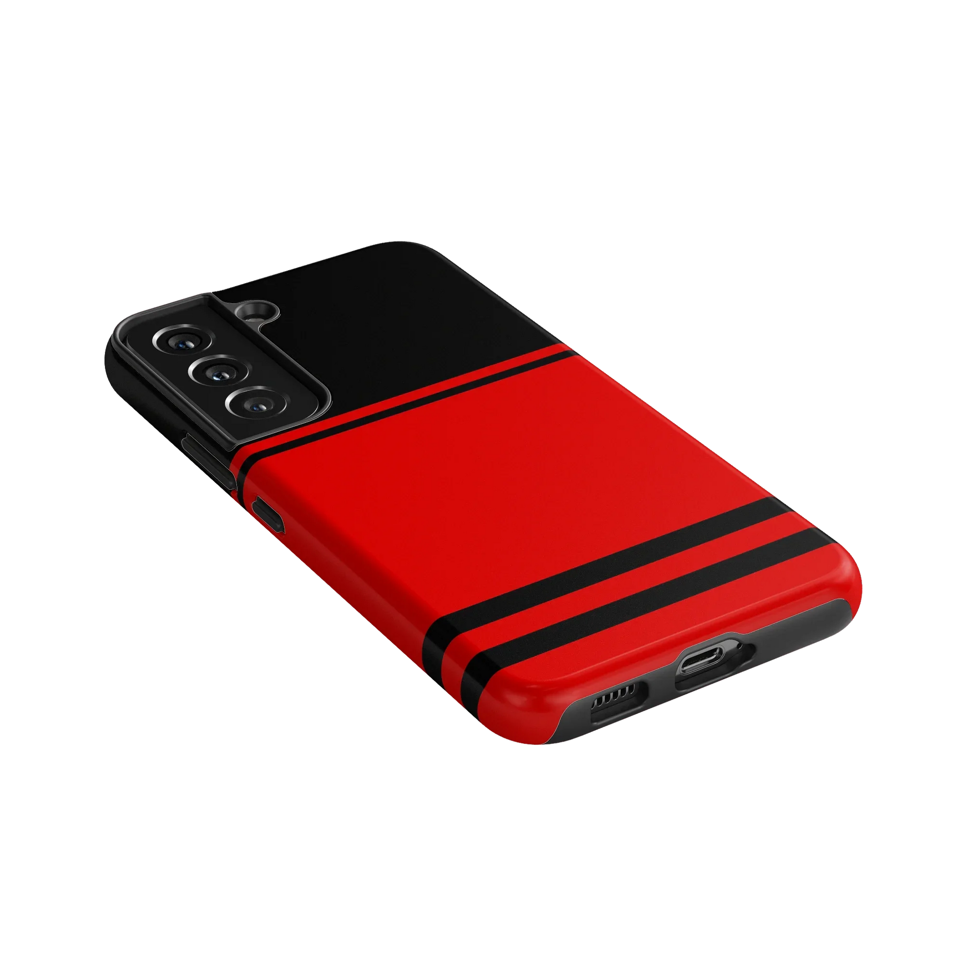 Storm Warning | Black & Red Stripes Case