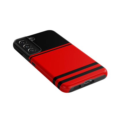Storm Warning | Black & Red Stripes Case