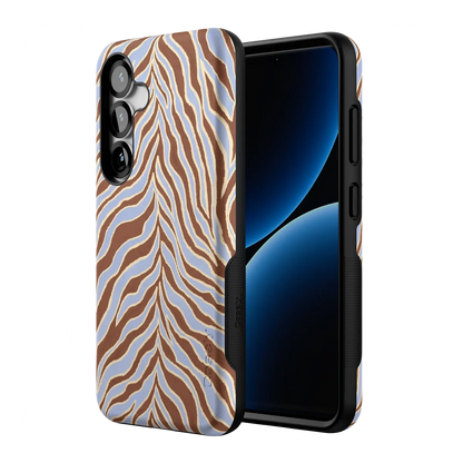 Untamed | Brown & Blue Zebra Case