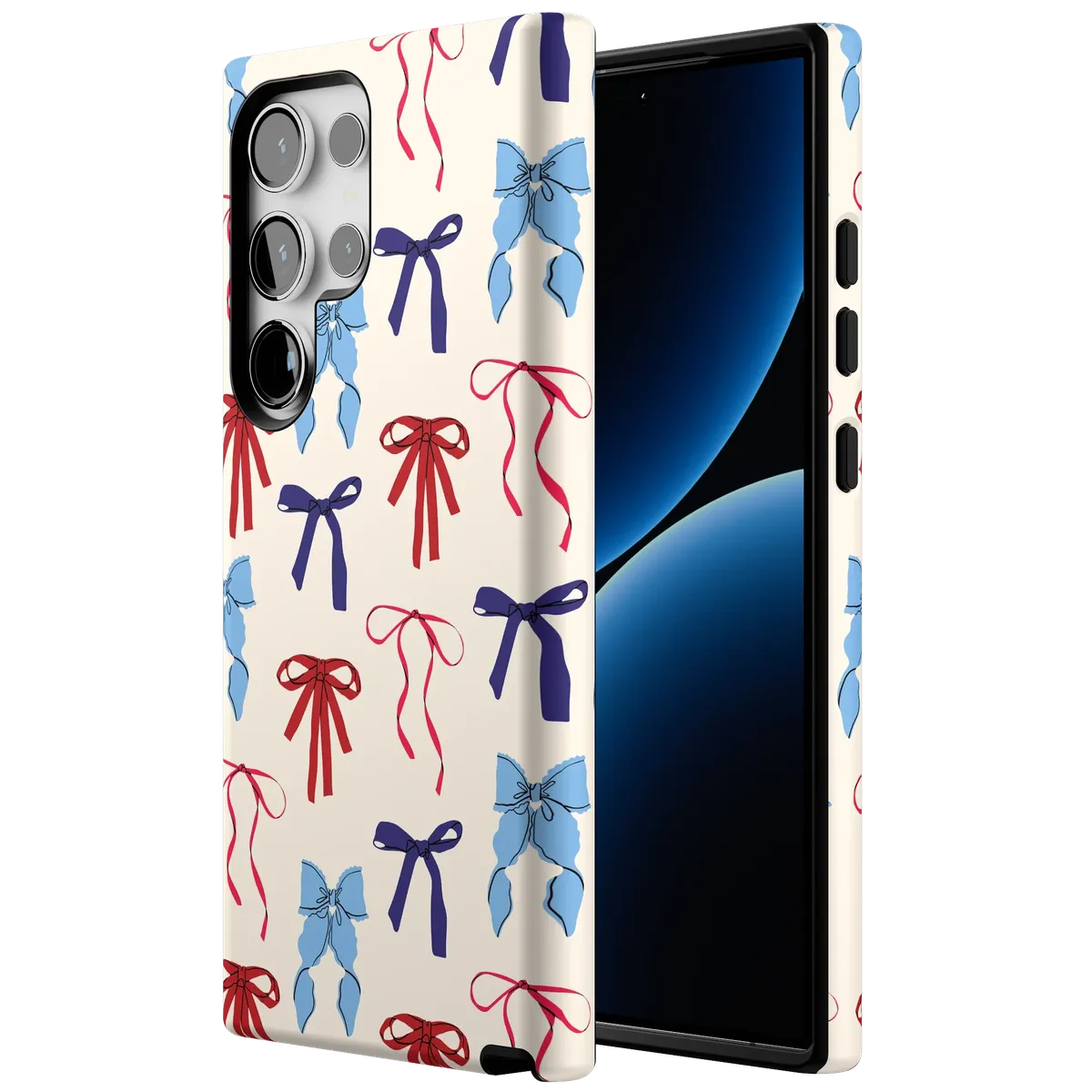 American Girlie | Red White & Blue Bows Case