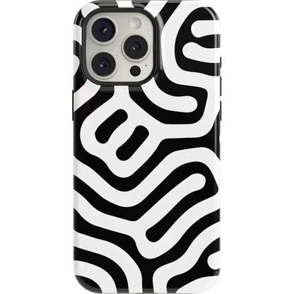 Maze | High Contrast Design Case Phone Case Casetry Essential + MagSafe® iPhone 15 Pro Max