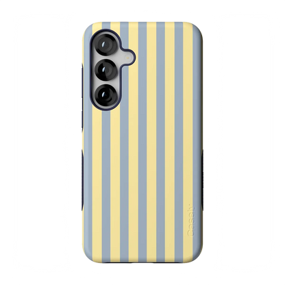 Coastline Stripes | Blue & Yellow Case - Galaxy S25 Plus