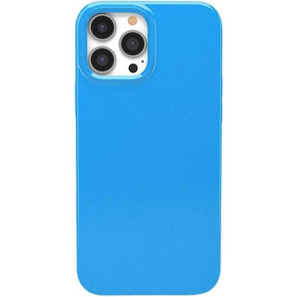Miami Cabana | Solid Neon Blue Case iPhone Case get.casely Classic + MagSafe® iPhone 13 Pro Max
