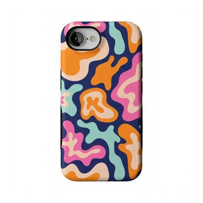 Midnight Color Splash | Abstract Retro Case iPhone Case get.casely Bold Flex + MagSafe® iPhone 16e