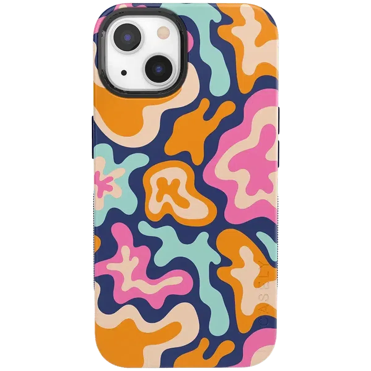Midnight Color Splash | Abstract Retro Case iPhone Case get.casely Bold + MagSafe® iPhone 13