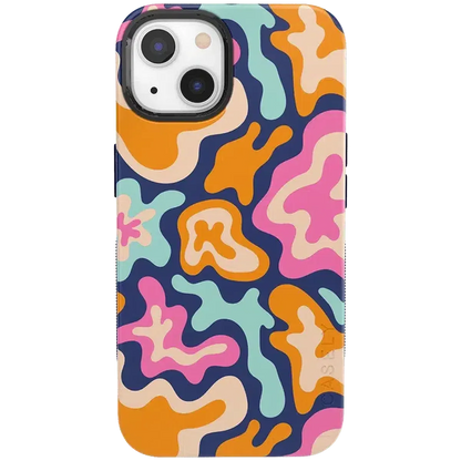 Midnight Color Splash | Abstract Retro Case iPhone Case get.casely Bold + MagSafe® iPhone 13