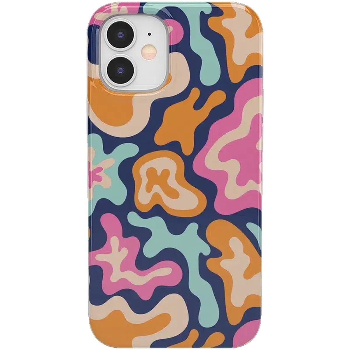 Midnight Color Splash | Abstract Retro Case iPhone Case get.casely Classic iPhone 12