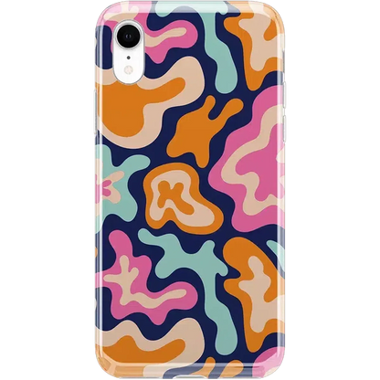 Midnight Color Splash | Abstract Retro Case iPhone Case get.casely Classic iPhone XR