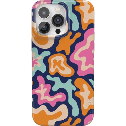 Midnight Color Splash | Abstract Retro Case iPhone Case get.casely Classic + MagSafe® iPhone 14 Pro Max