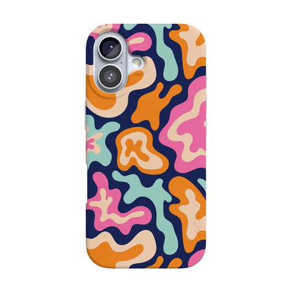 Midnight Color Splash | Abstract Retro Case iPhone Case get.casely Classic + MagSafe® iPhone 17