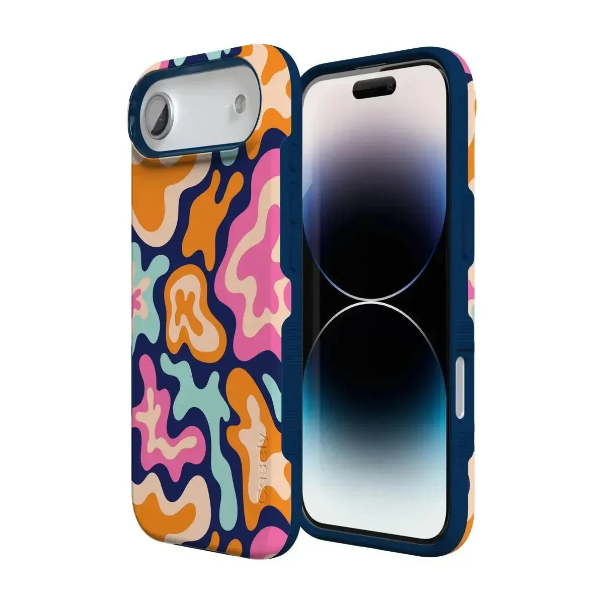 Midnight Color Splash | Abstract Retro Case iPhone Case get.casely