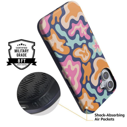 Midnight Color Splash | Abstract Retro Case iPhone Case get.casely