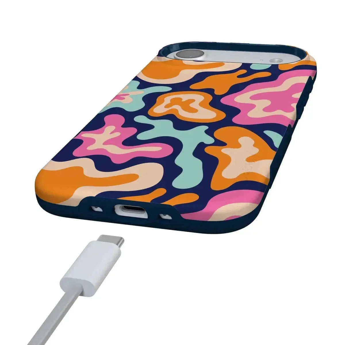 Midnight Color Splash | Abstract Retro Case iPhone Case get.casely
