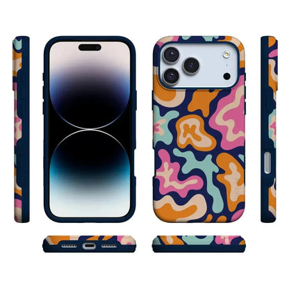 Midnight Color Splash | Abstract Retro Case iPhone Case get.casely
