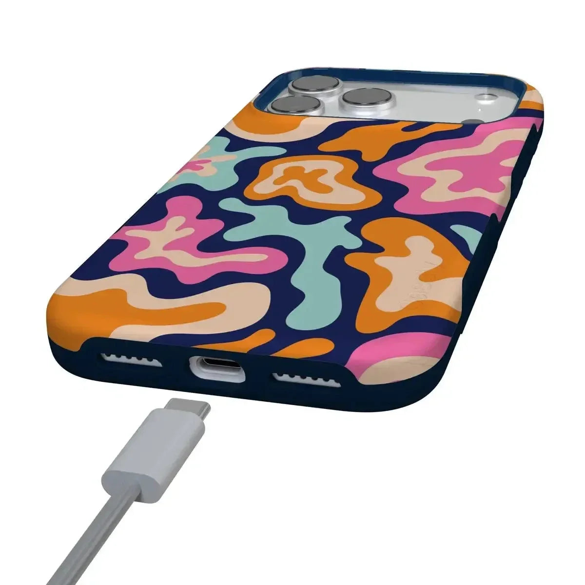 Midnight Color Splash | Abstract Retro Case iPhone Case get.casely