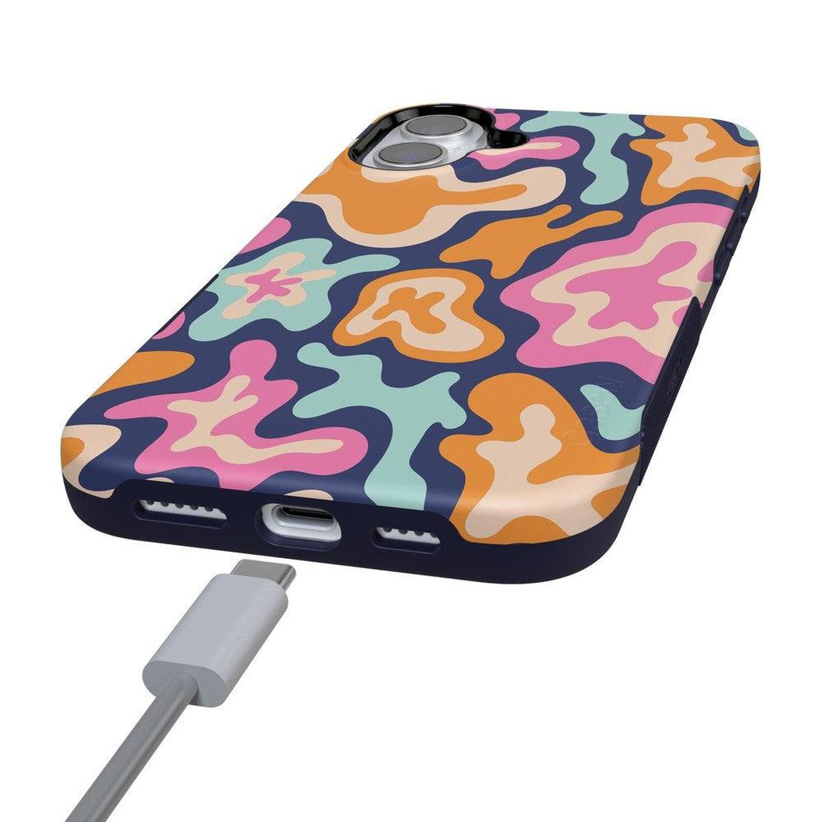 Midnight Color Splash | Abstract Retro Case iPhone Case get.casely