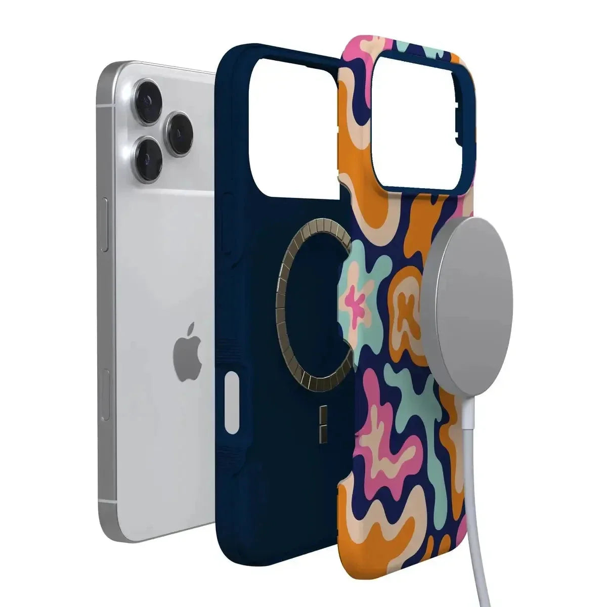 Midnight Color Splash | Abstract Retro Case iPhone Case get.casely