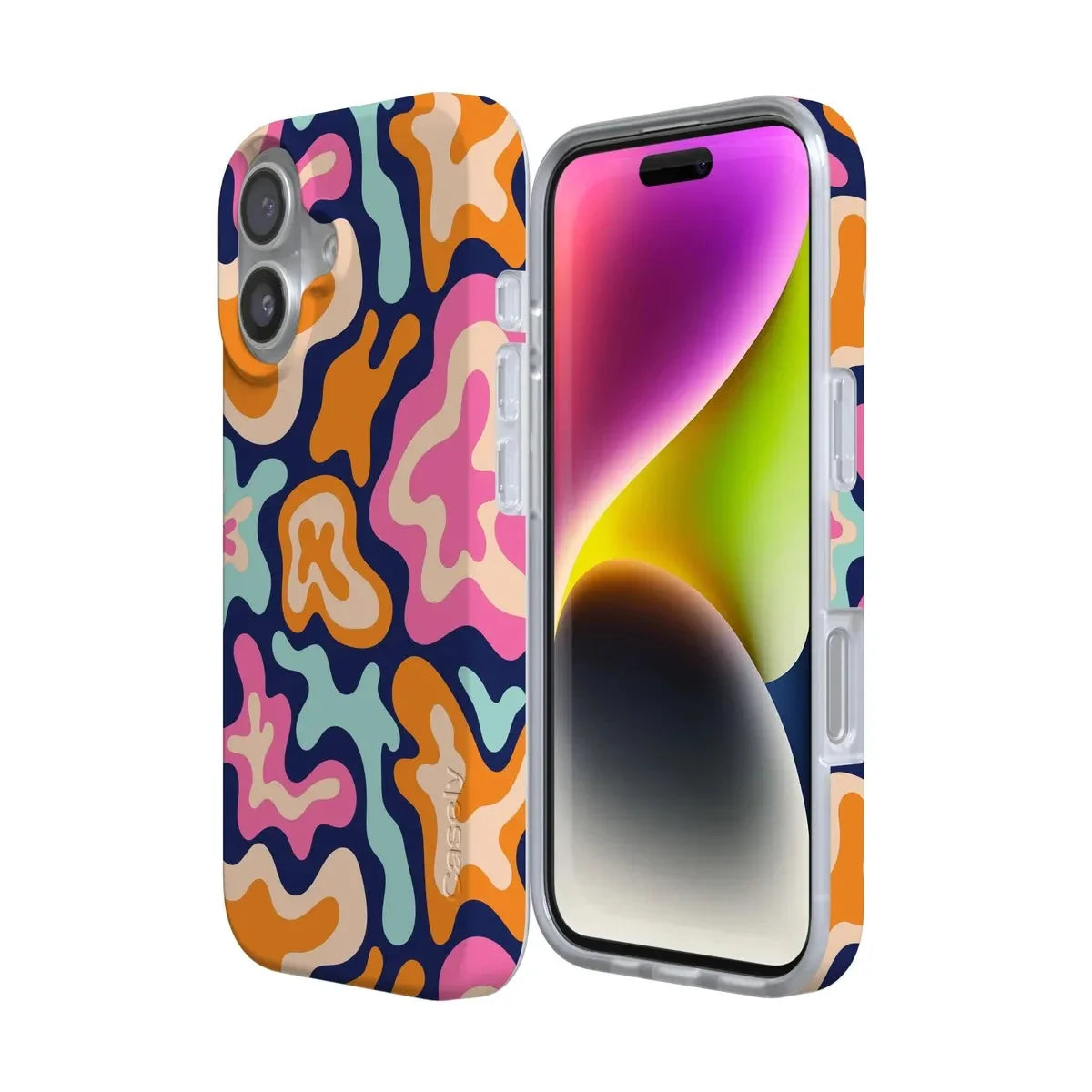 Midnight Color Splash | Abstract Retro Case iPhone Case get.casely