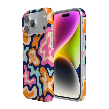Midnight Color Splash | Abstract Retro Case iPhone Case get.casely
