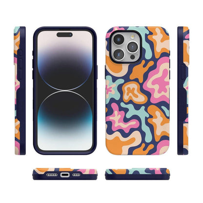 Midnight Color Splash | Abstract Retro Case iPhone Case get.casely