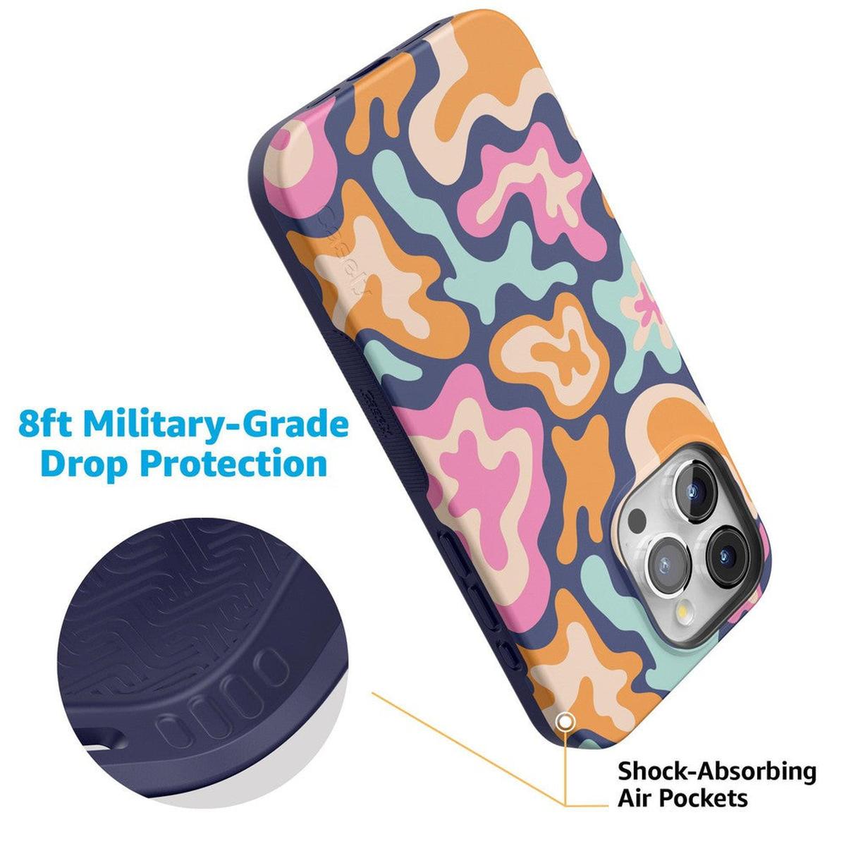 Midnight Color Splash | Abstract Retro Case iPhone Case get.casely