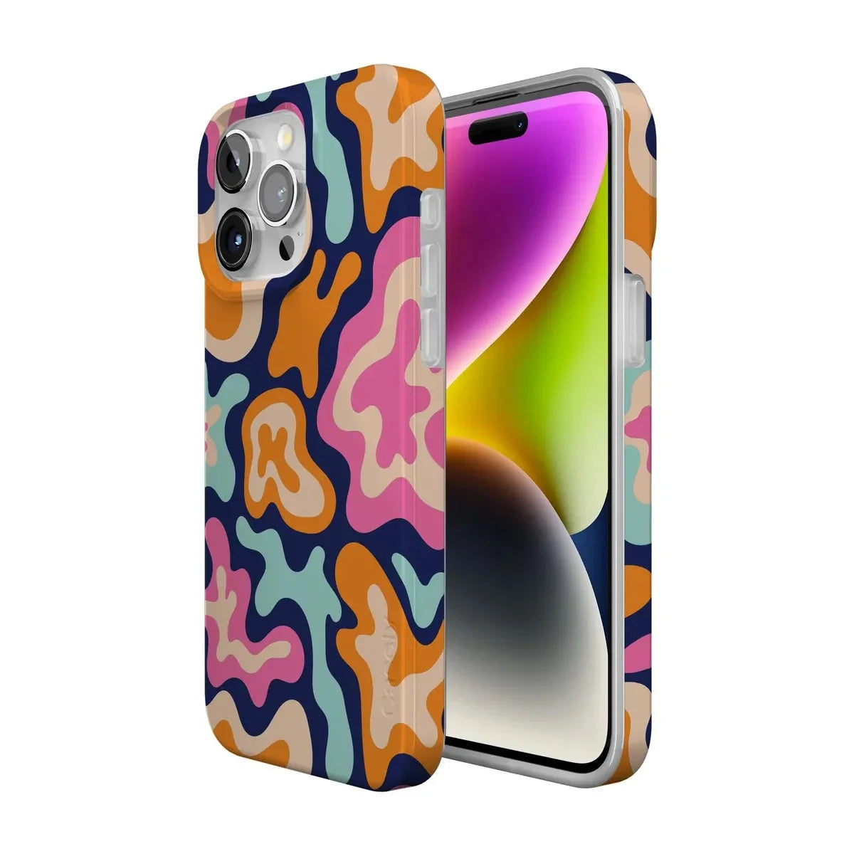 Midnight Color Splash | Abstract Retro Case iPhone Case get.casely