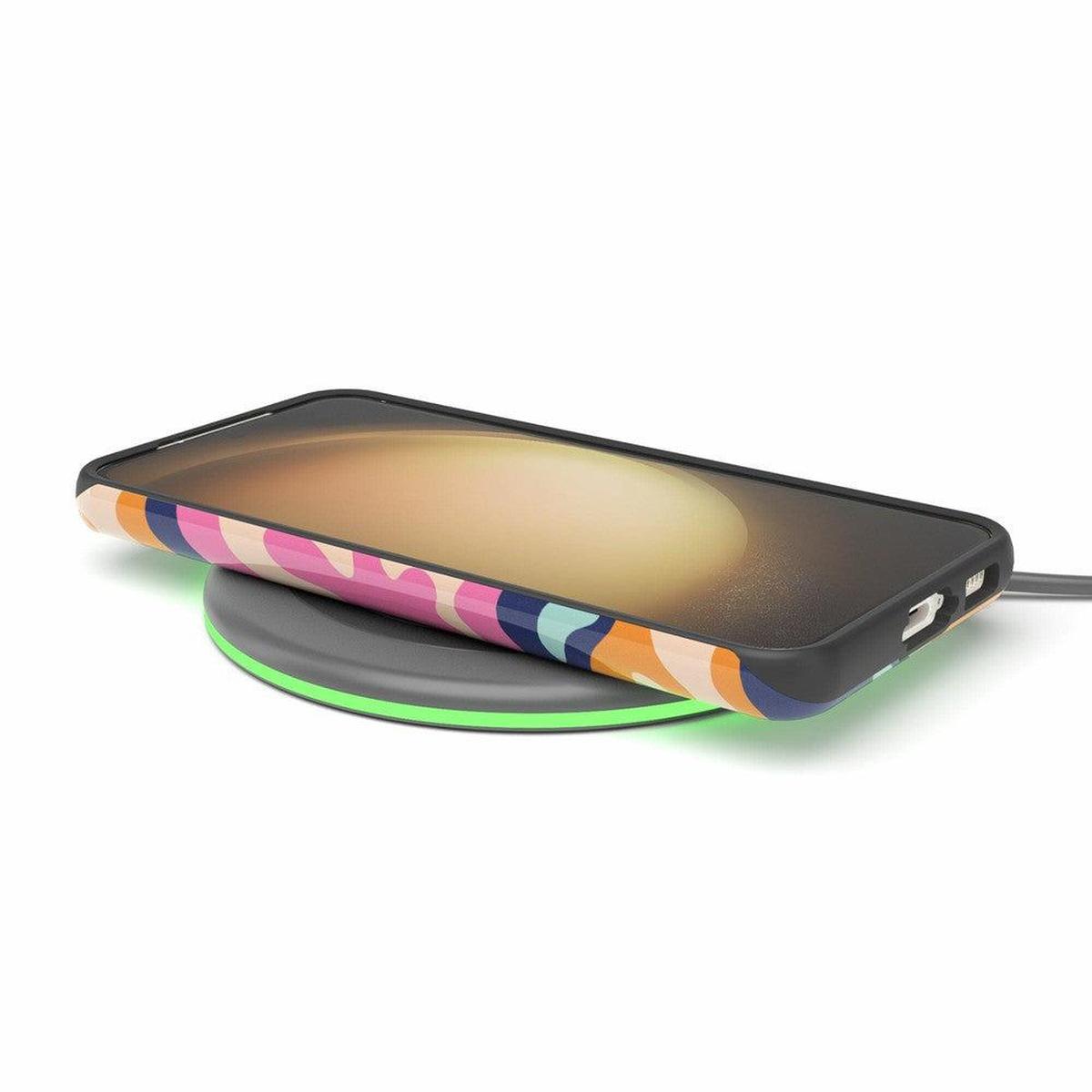 Midnight Color Splash | Abstract Retro Samsung Case Samsung Case Casetry