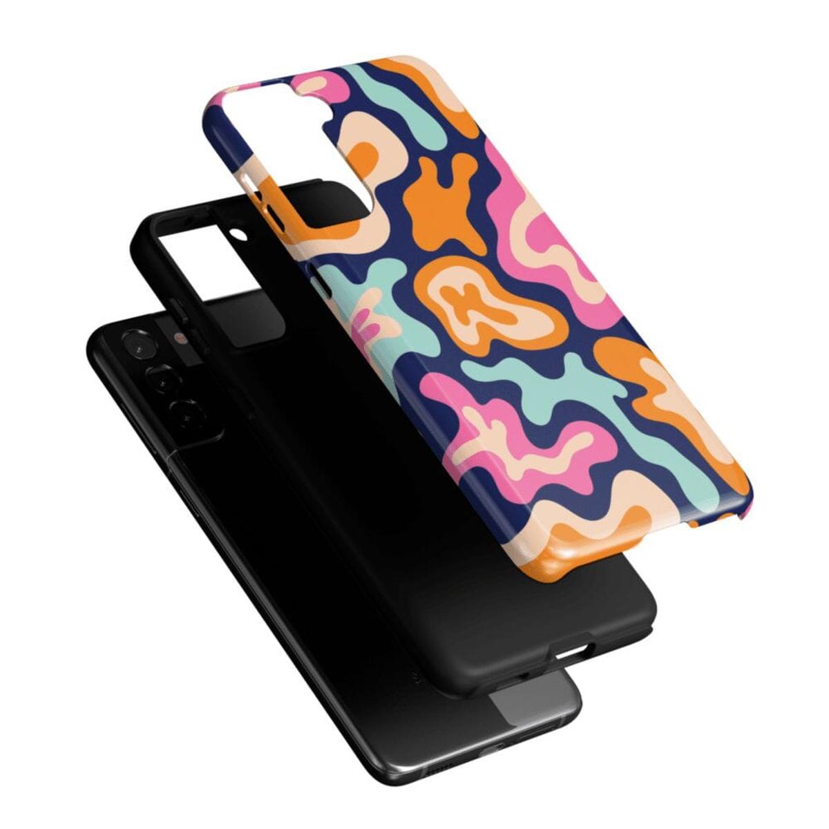 Midnight Color Splash | Abstract Retro Samsung Case Samsung Case Casetry