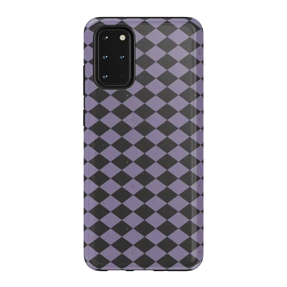 Midnight Hex | Purple Checkered Case Phone Case get.casely Essential Galaxy S20 Plus
