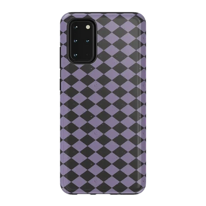 Midnight Hex | Purple Checkered Case Phone Case get.casely Essential Galaxy S20 Plus
