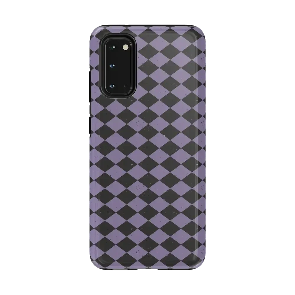 Midnight Hex | Purple Checkered Case Phone Case get.casely Essential Galaxy S20