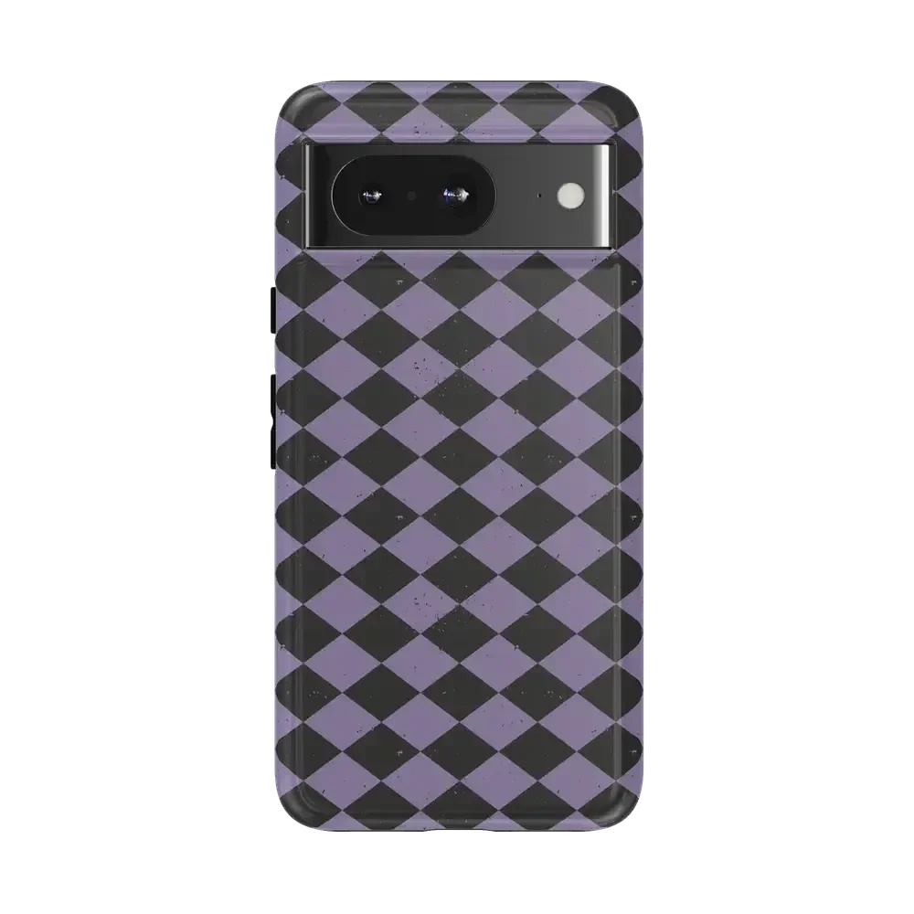 Midnight Hex | Purple Checkered Case Phone Case get.casely Essential Google Pixel 8